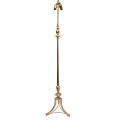 Pair of Silver Plated Floor Lamps