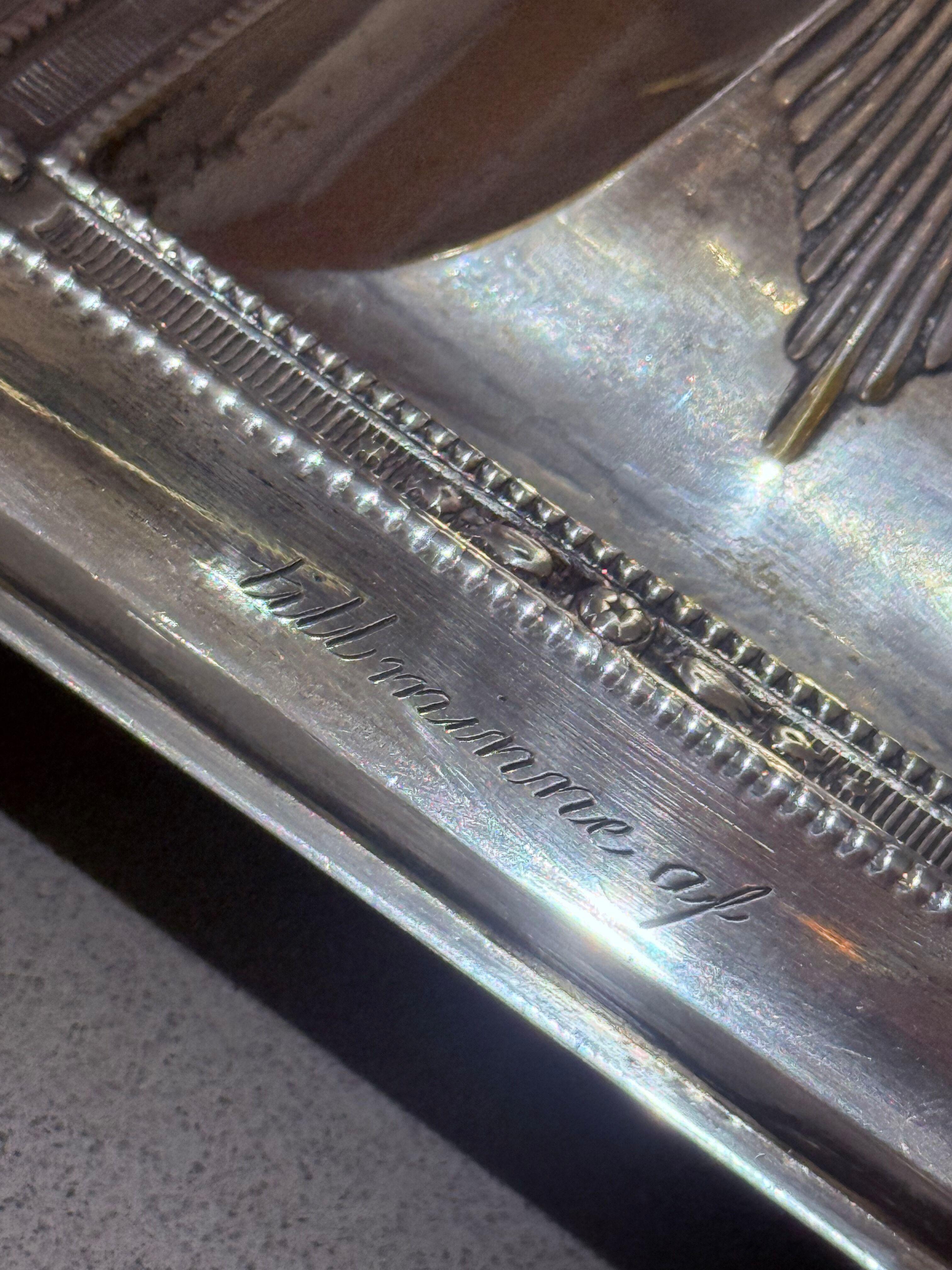 Coppia di candelieri scanalati placcati in argento, arredamento da tavolo vintage neoclassico Home in vendita 7