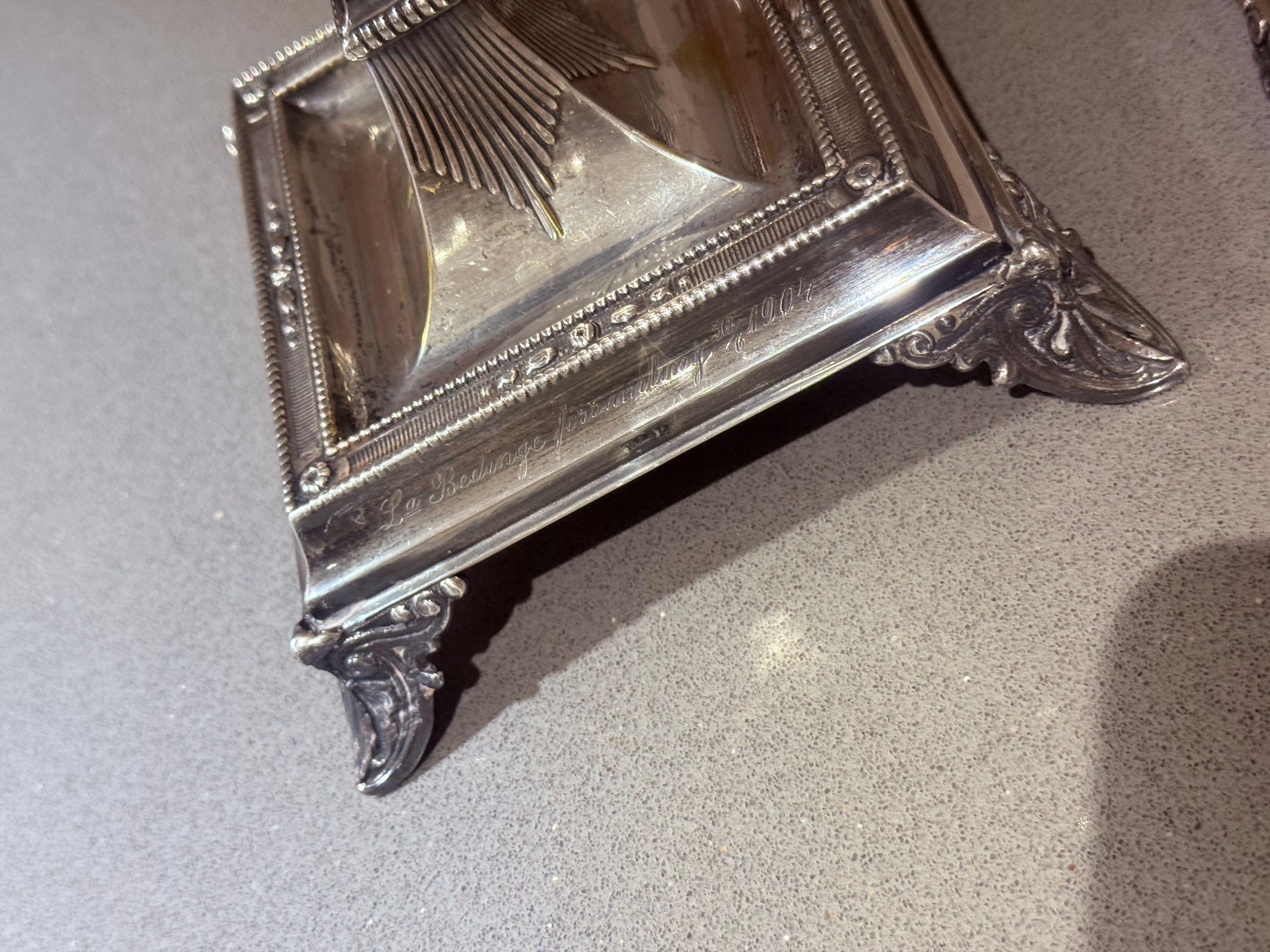 Placcato oro Coppia di candelieri scanalati placcati in argento, arredamento da tavolo vintage neoclassico Home in vendita