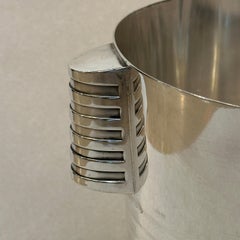 Coppia di secchielli per il ghiaccio in argento Luc Lanel, opera francese, Christofle