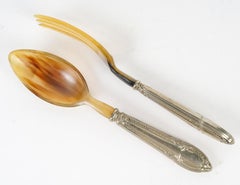 Pair of Silver Plated Salad Servers.