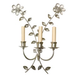 Pair of Silver Plated Sconces