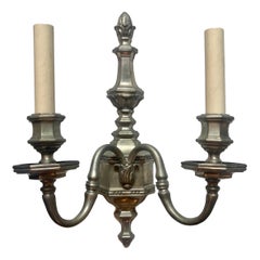 Pair of Silver Plated Sconces