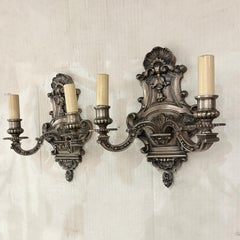 Pair of Silver Plated Sconces