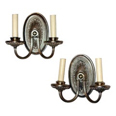 Pair of Silver Plated Sconces