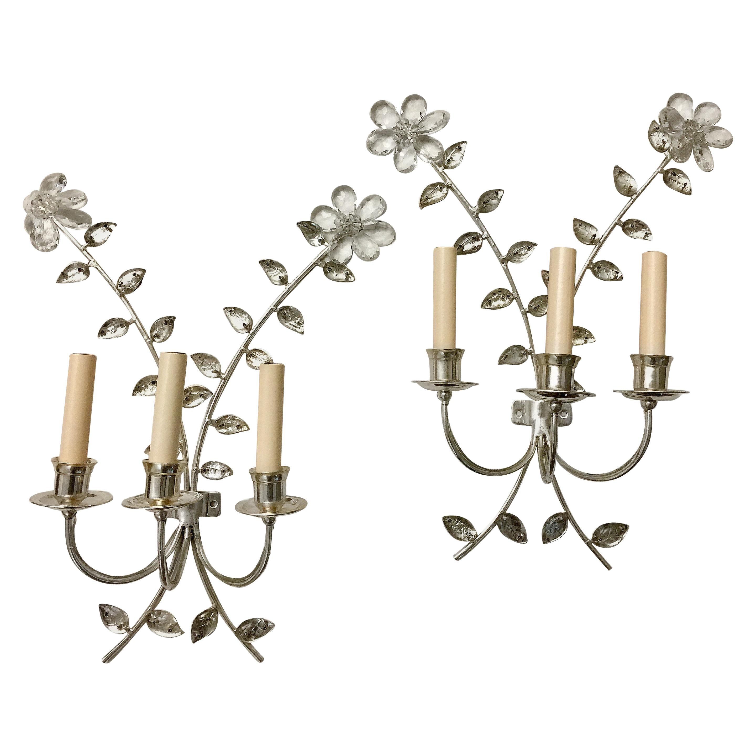 Pair of Silver Plated Sconces