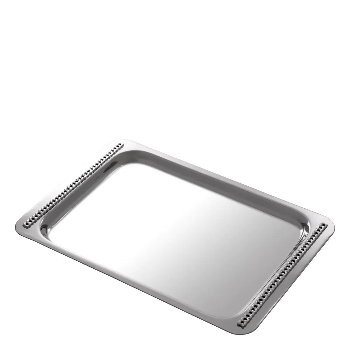Versilbertes Tablett-Paar, zeitlose Eleganz.

Entdecken Sie den ultimativen Luxus mit diesem Tablett.
Dieses versilberte Serviertablett versprüht Eleganz und Charme. Die handwerkliche Verarbeitung hebt die Raffinesse des Metalls hervor.

L. 35.5  W.