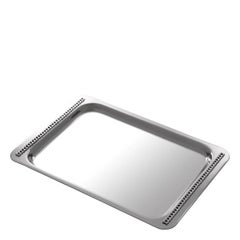 Paire de plateaux en métal argenté, d'une élégance intemporelle.