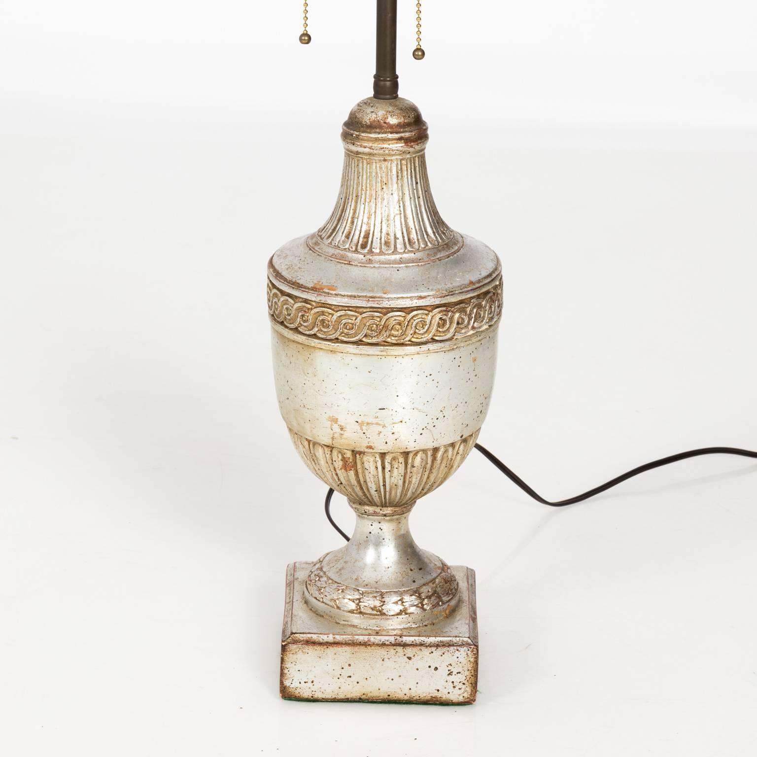 silver urn lamp