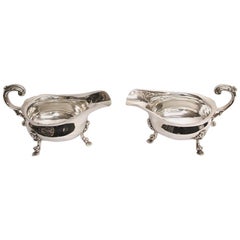 Pair of Silver Sauce Boats Dated 1933, London, Crichton & Co. Ltd