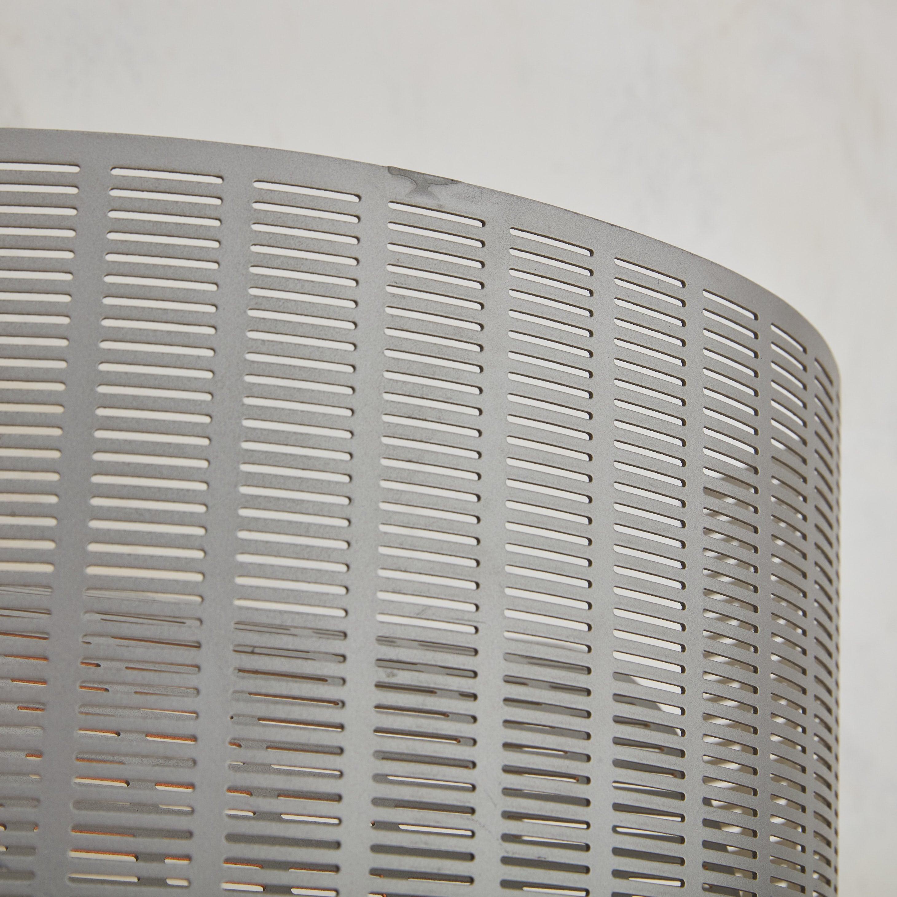 Metal Pair of Silver ‘Shogun’ Wall Sconces by Mario Botta for Artemide, Italy 1986