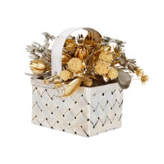 Pair of silvered and gilt-metal 'Fleurs des Siècles' flower models by Gorham