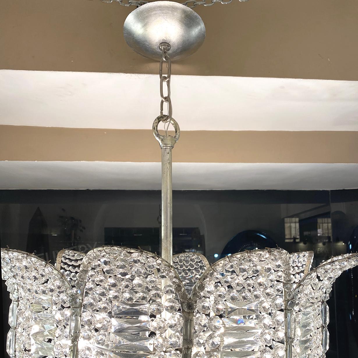 Pair of Silvered French Light Fixtures, Sold Individually For Sale 3