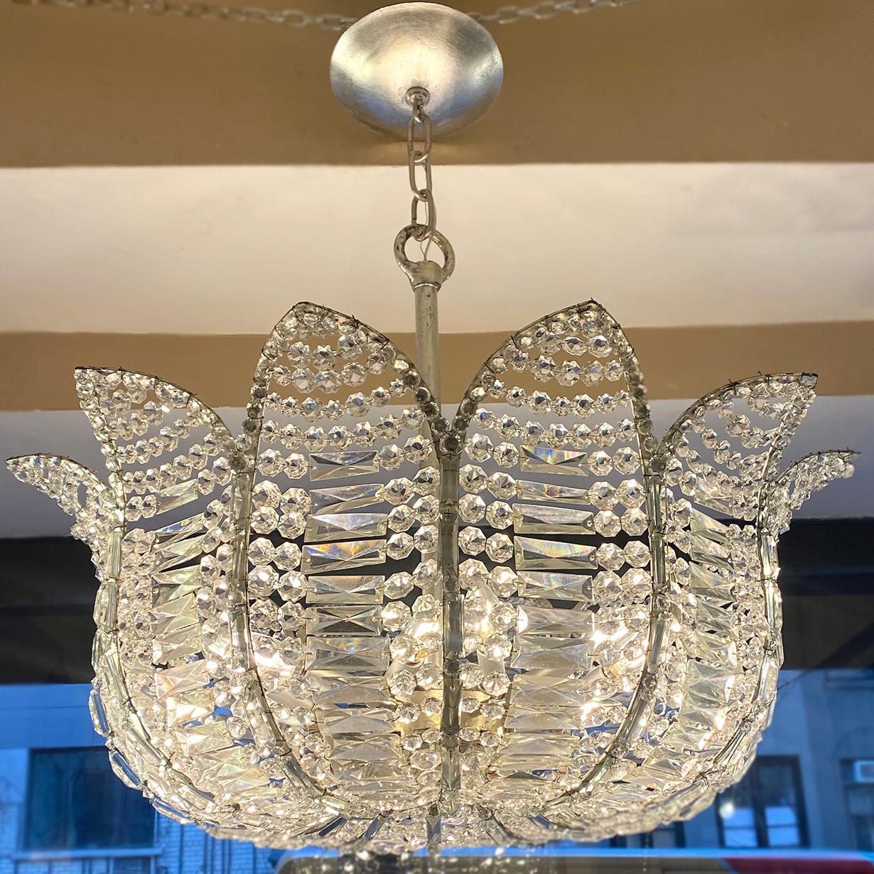 Pair of Silvered French Light Fixtures, Sold Individually For Sale 4