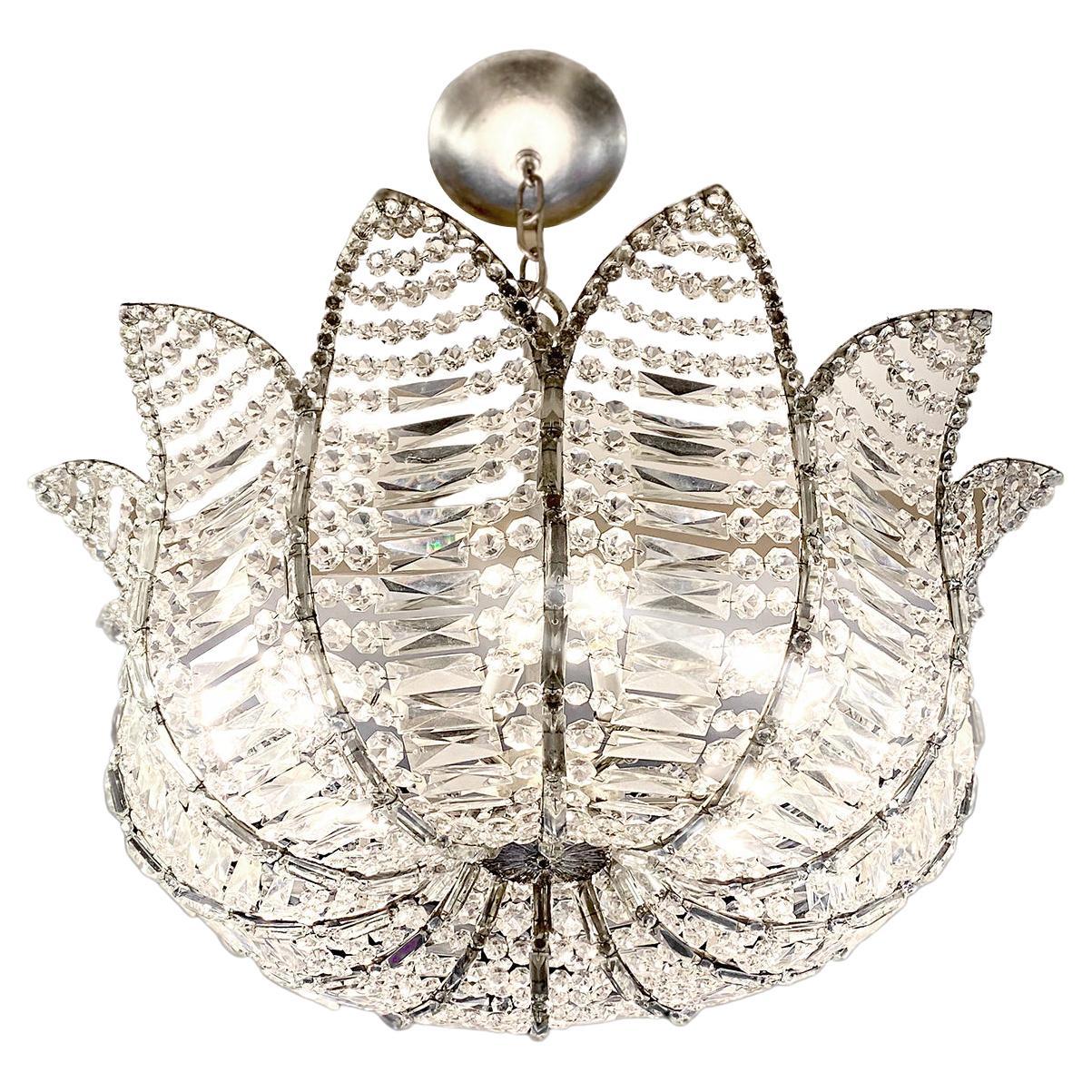 Pair of Silvered French Light Fixtures, Sold Individually