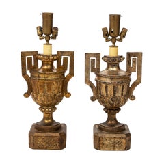 Coppia di lampade a forma di urna Silverleaf