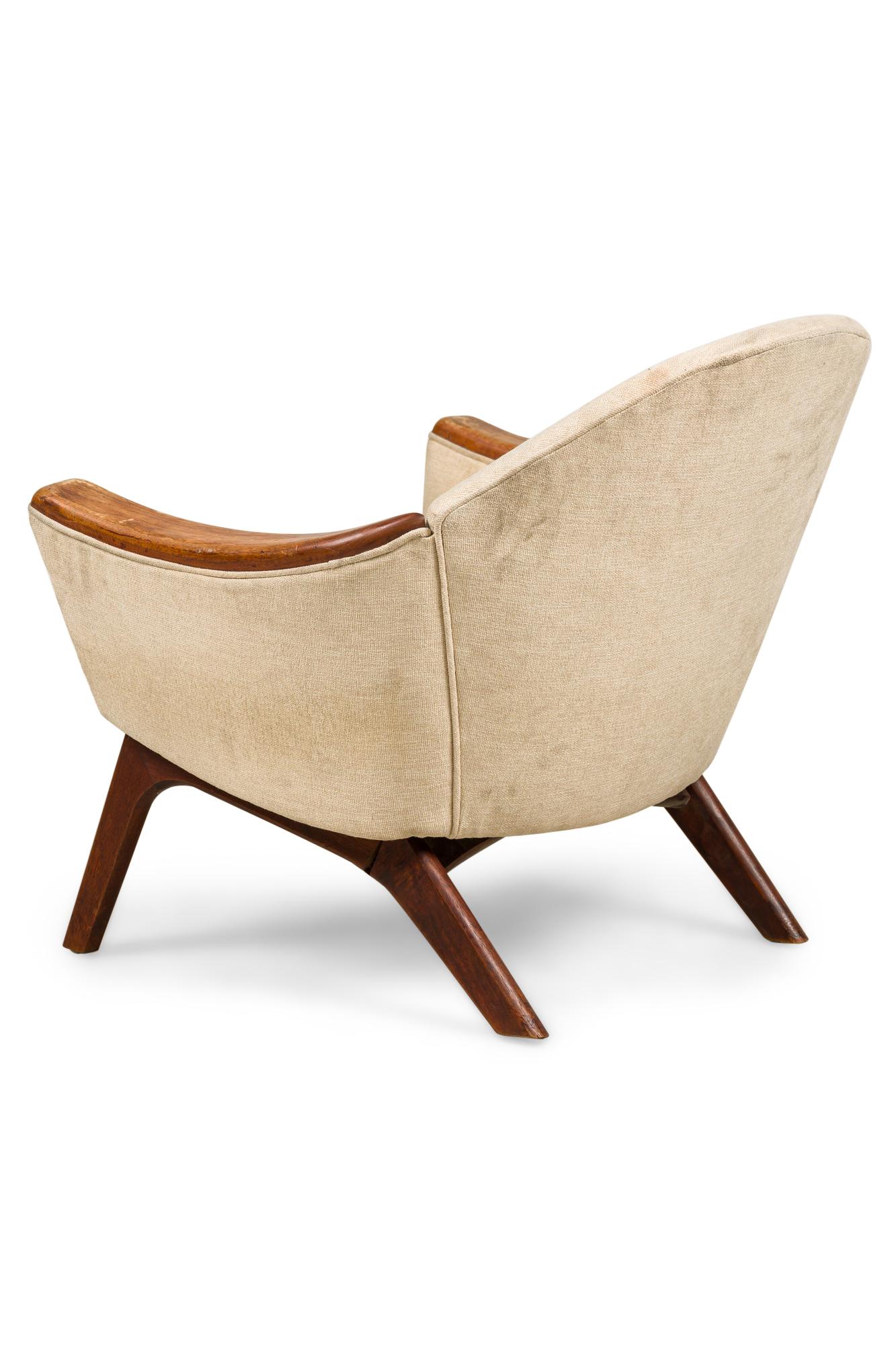 Fait main Paire de chaises longues modernes américaines similaires, Adrian Pearsall en vente