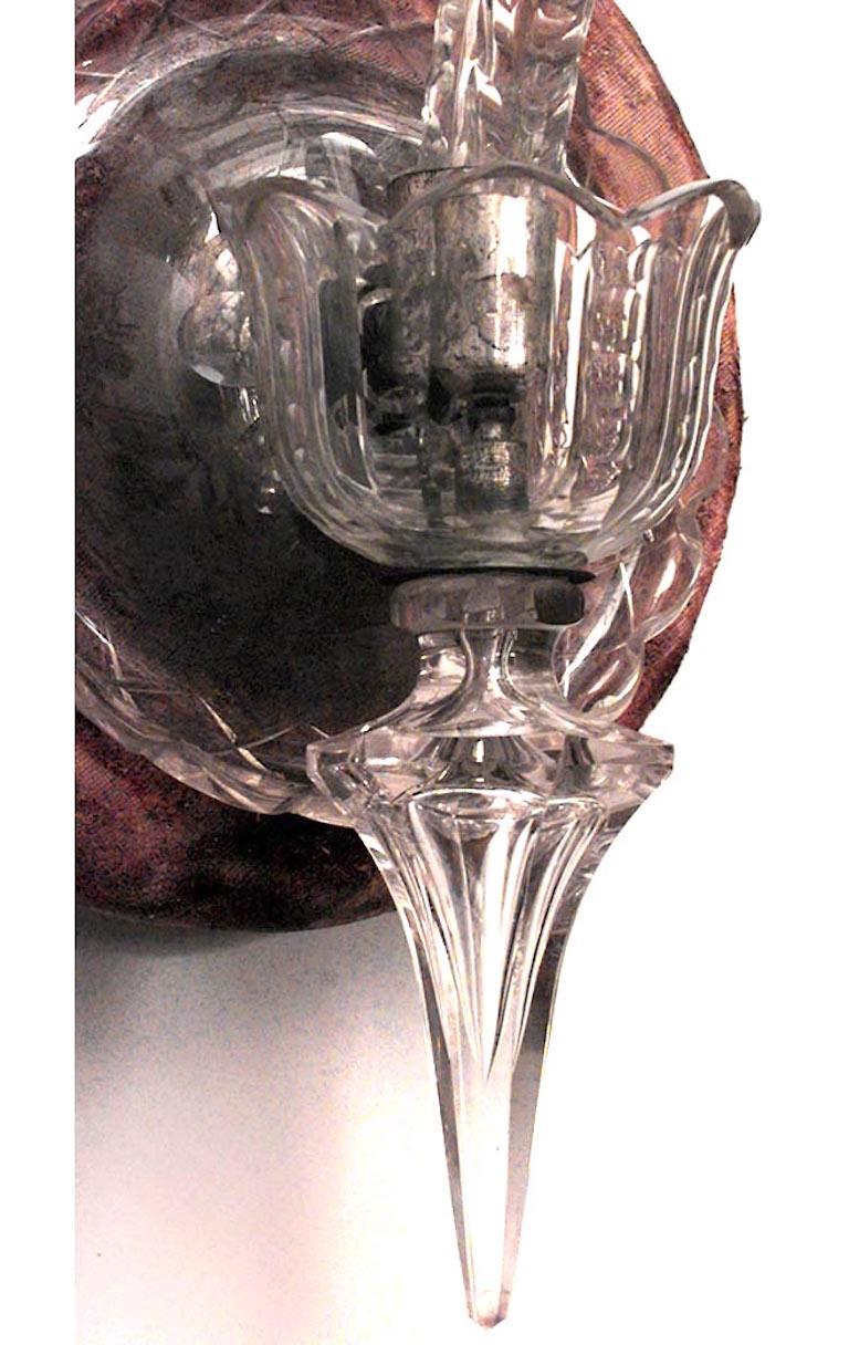 Pair of Similar English Victorian Waterford Crystal Wall Sconces im Zustand „Gut“ in New York, NY