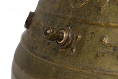 Pair of Similar Harvey Probber American Gilt Metal Moroccan Drum Table Lamps