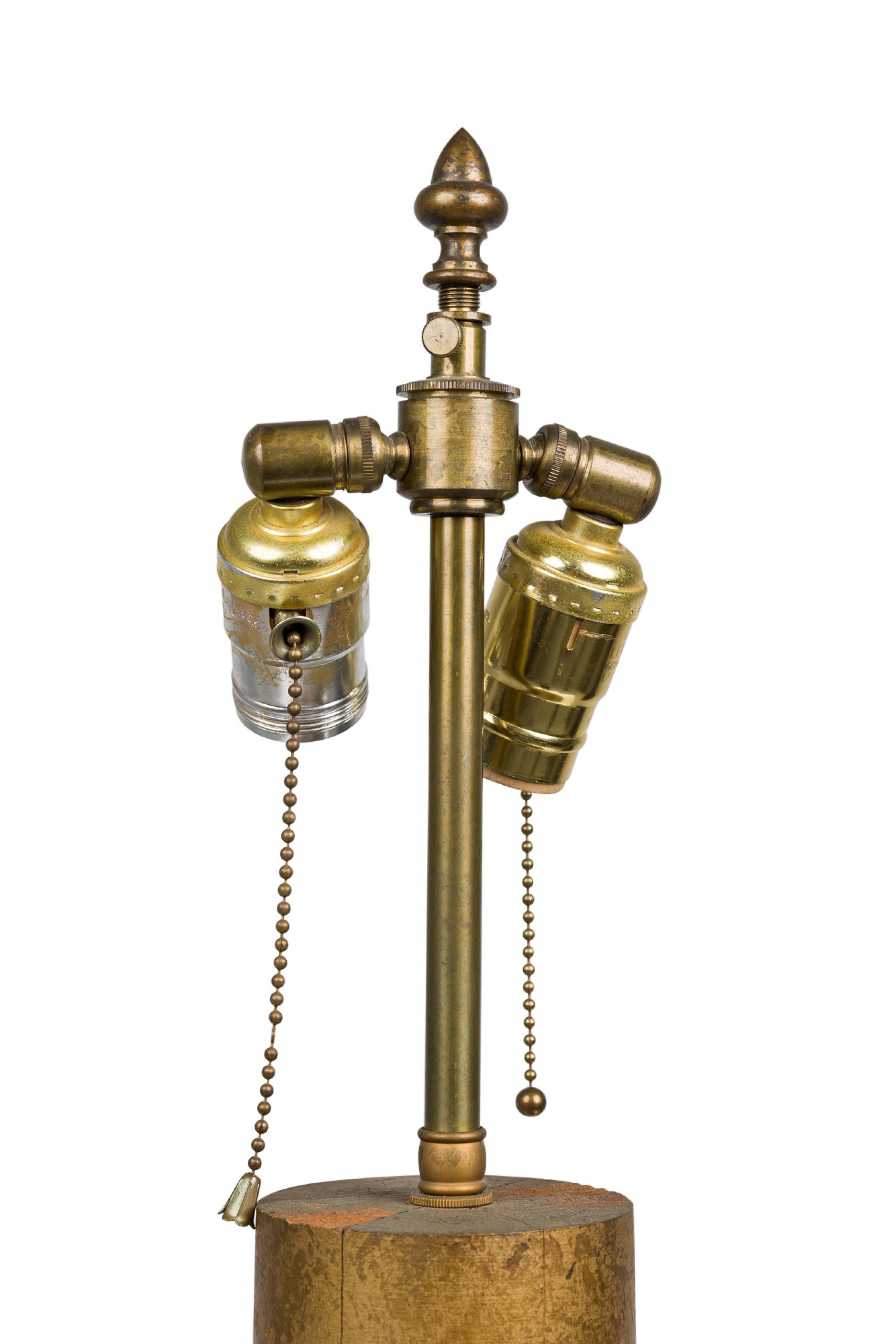 Paar amerikanische Harvey Probber-Trommel-Tischlampen aus vergoldetem Metall, marokkanisch im Angebot 4