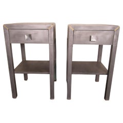 Pair of Simmons Industrial Night Stands