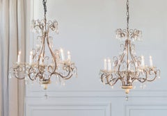 Pair of Simple Antique Chandeliers, circa 1880