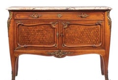 Pair of Singed Linke Bronze Mounted Parquetry Commodes, Francois Linke, Paris FR