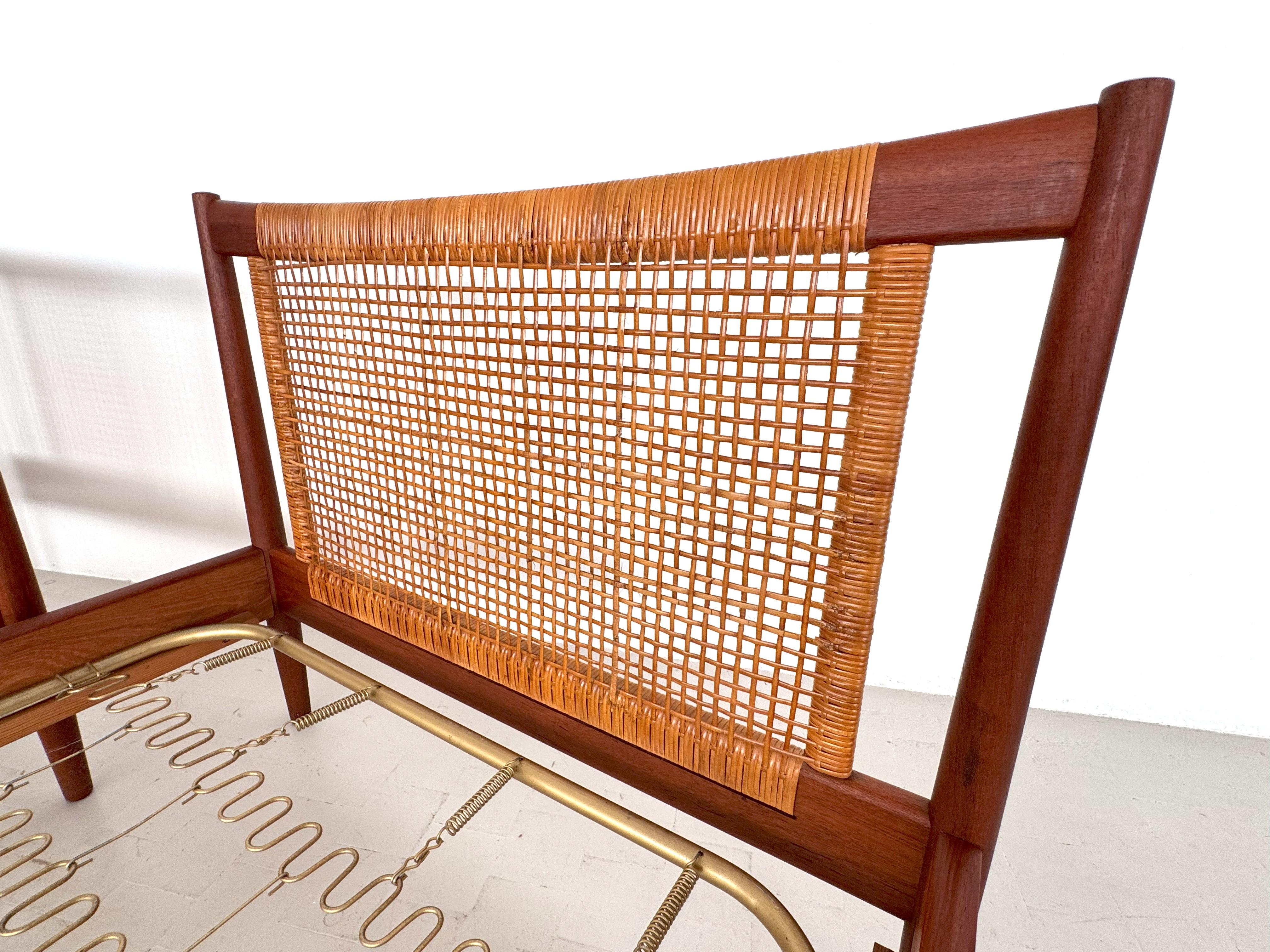 Paire de lits simples par Børge Mogensen pour Søborg Møbelfabrik Danemark, années 1950 en vente 7