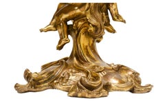 Pair of Single-Candle Candlesticks Rome- Italy 19th Century