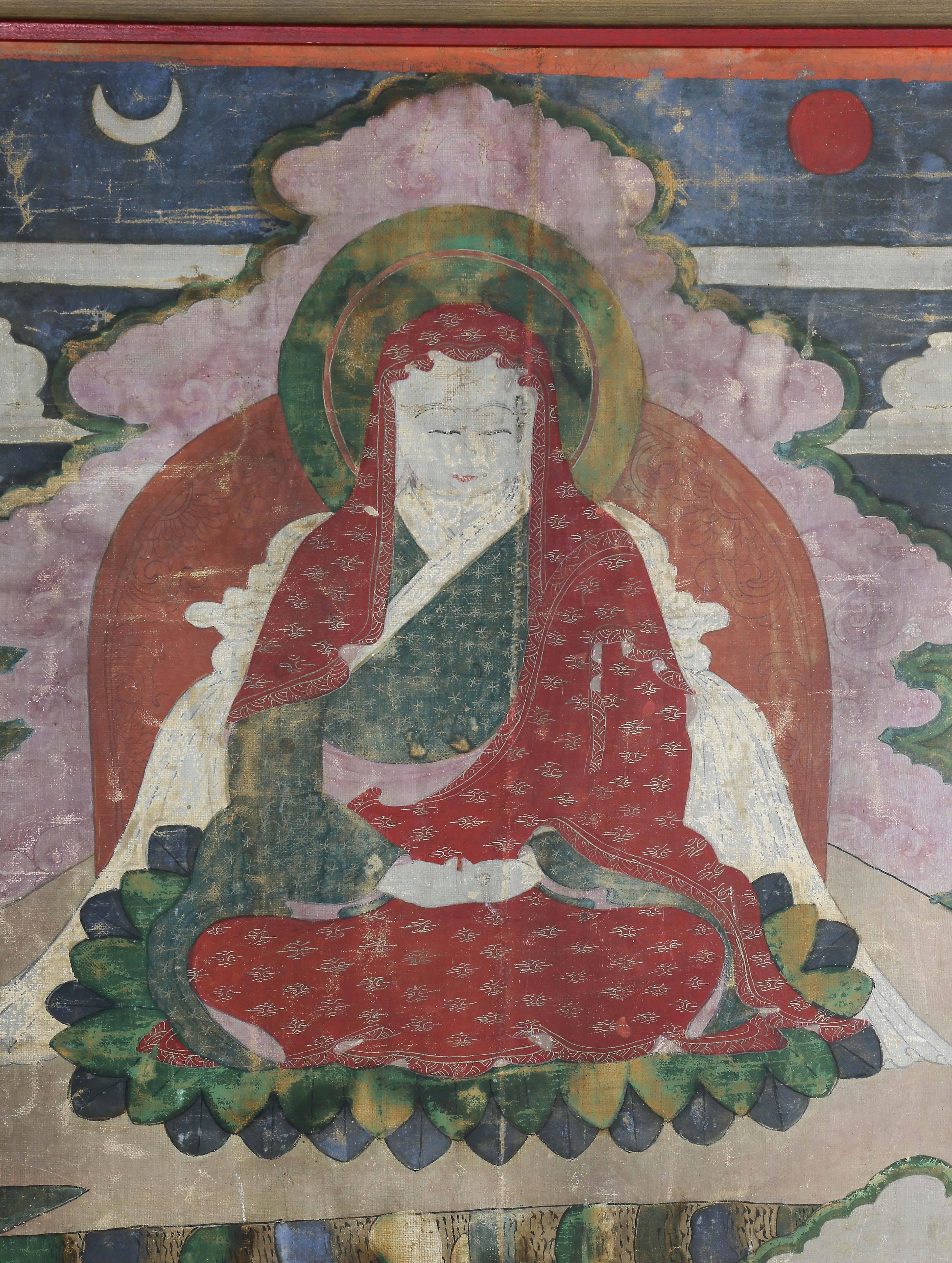 Pair of Sino-Tibetan Framed Paintings 4