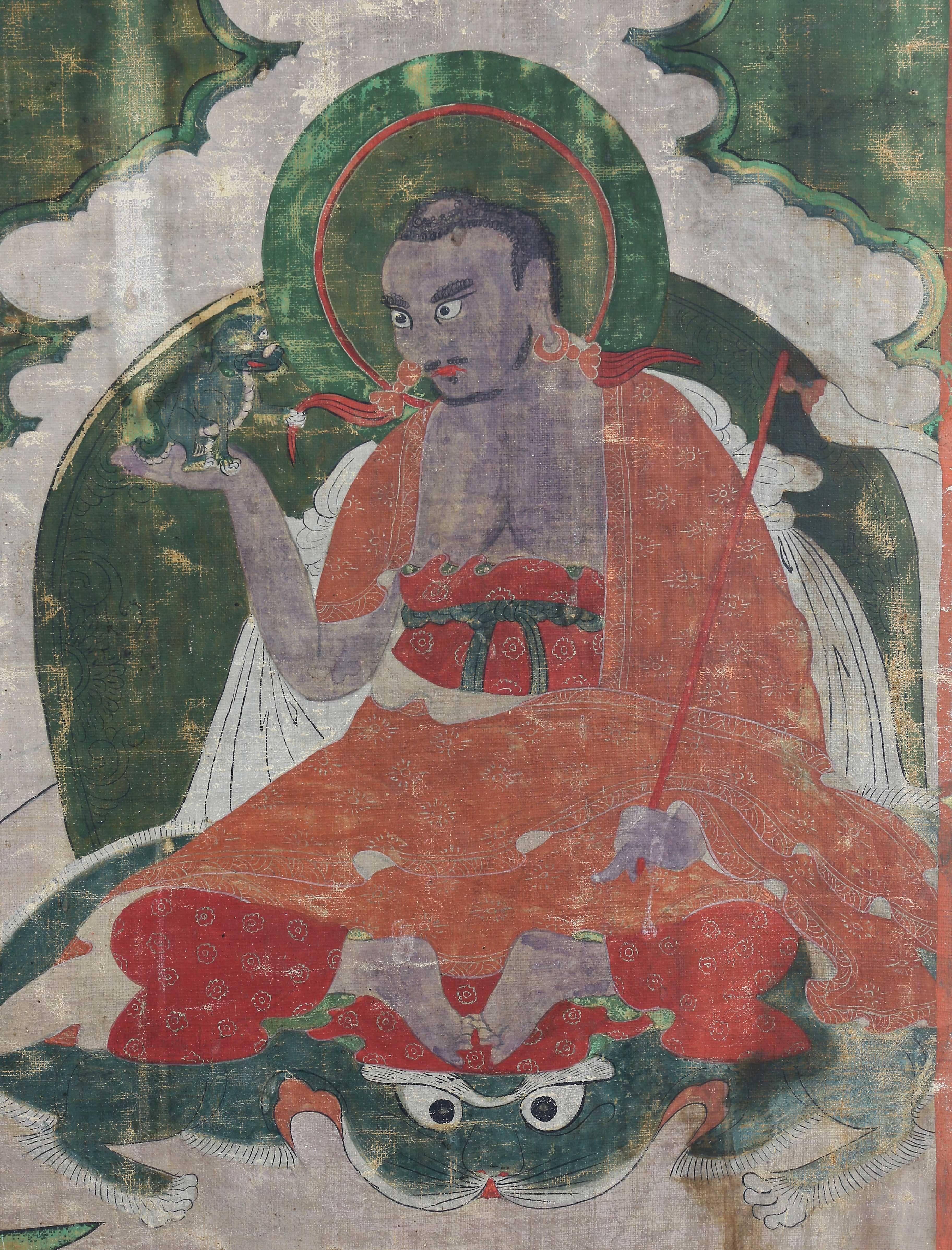 19th Century Pair of Sino-Tibetan Framed Paintings