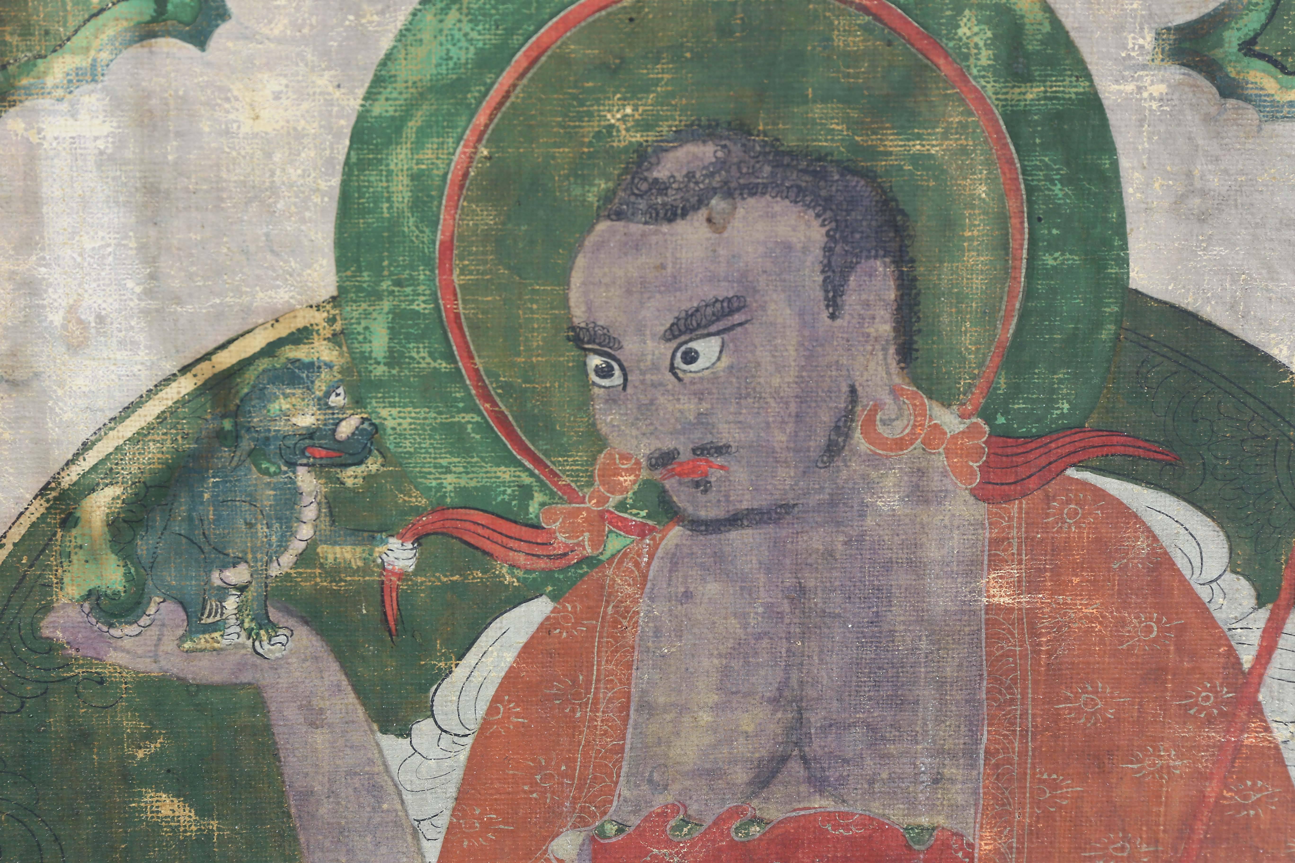 Pair of Sino-Tibetan Framed Paintings 1