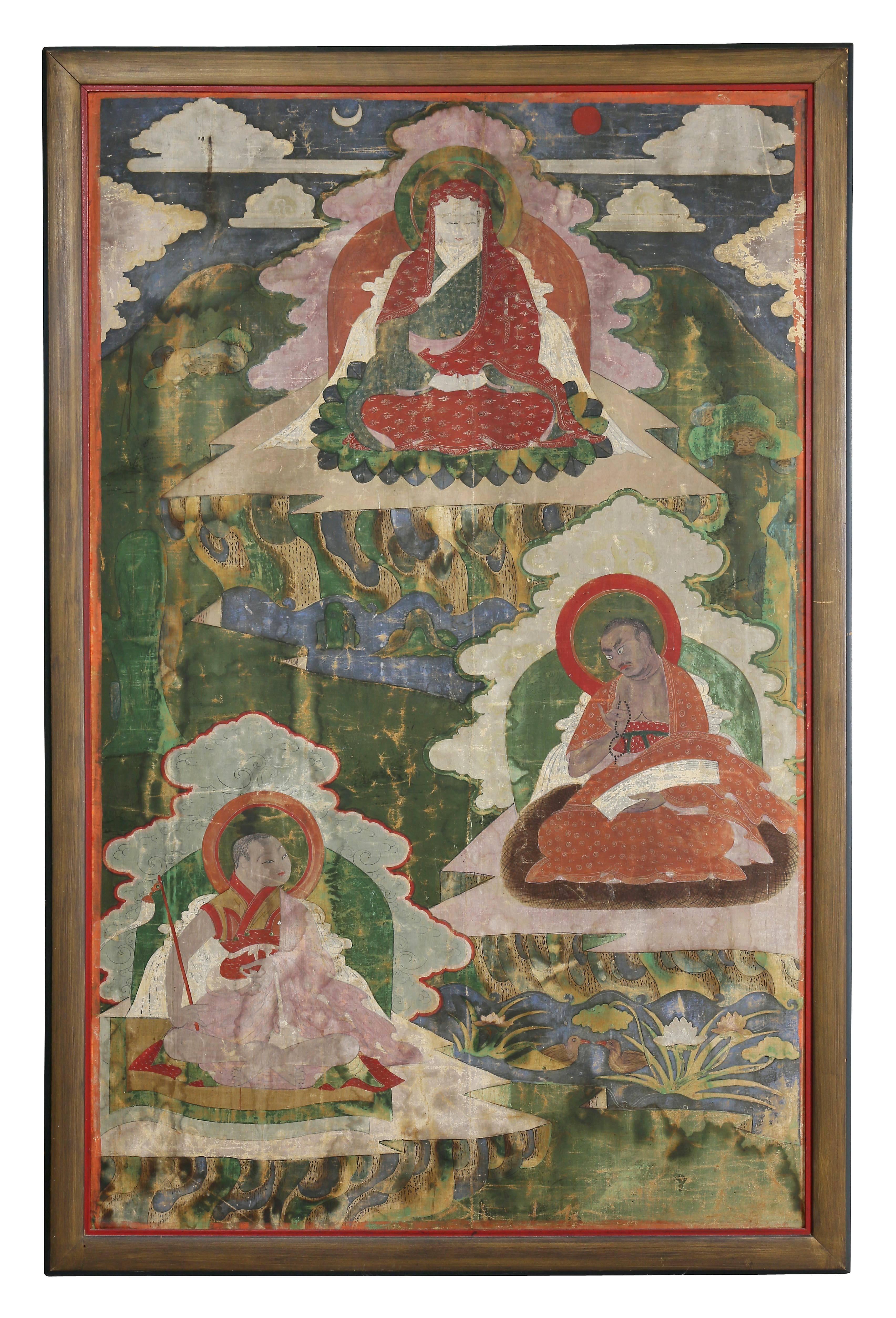 Pair of Sino-Tibetan Framed Paintings 3
