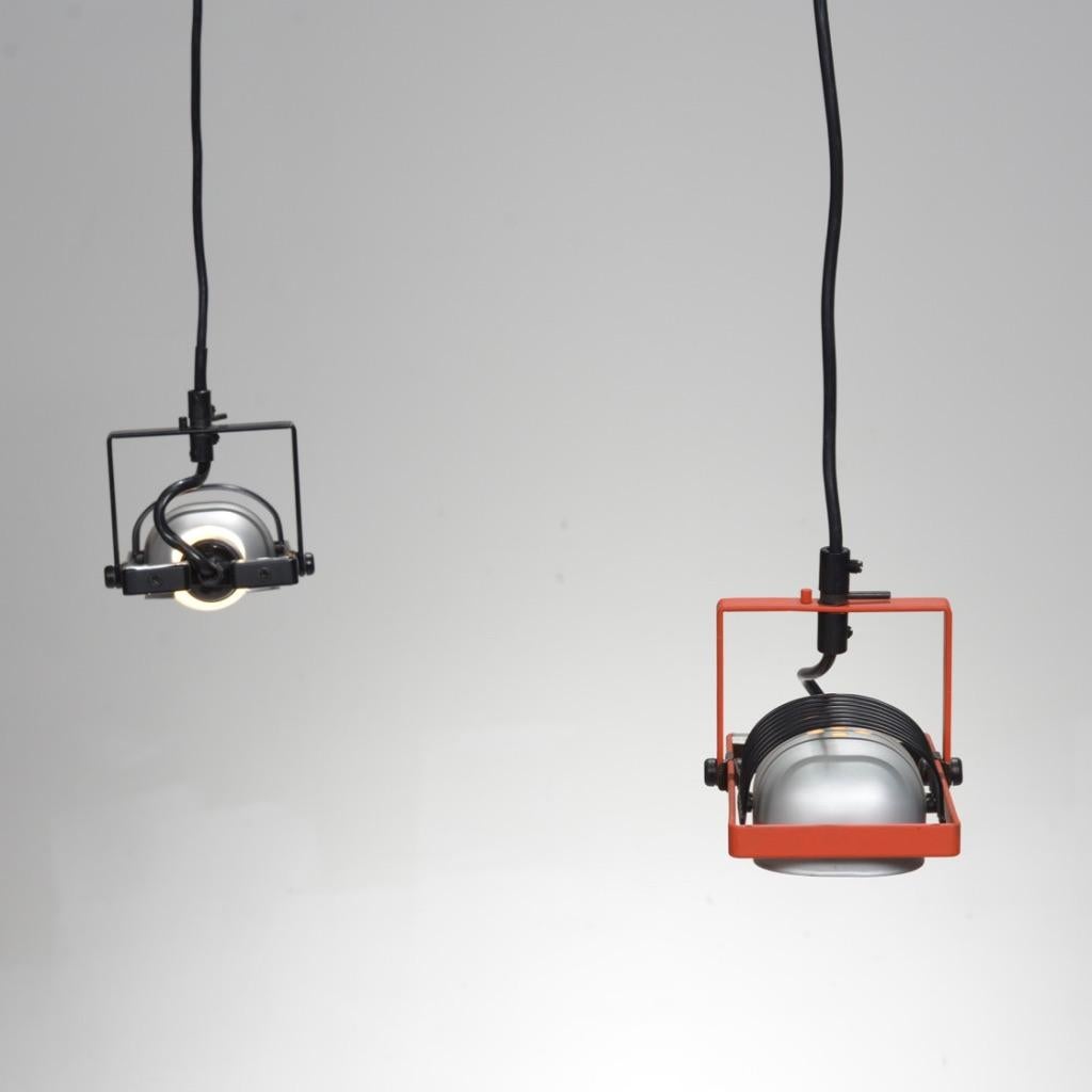 Pair of Sintesi Sospensione Cavo Hanging Lamps by Ernesto Gismondi for Artemide For Sale 7