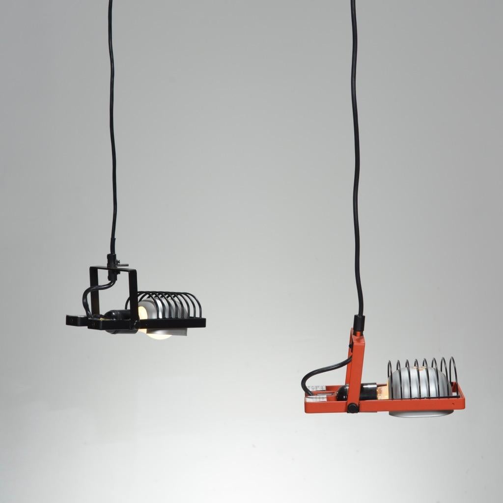 Pair of Sintesi Sospensione Cavo Hanging Lamps by Ernesto Gismondi for Artemide For Sale 2