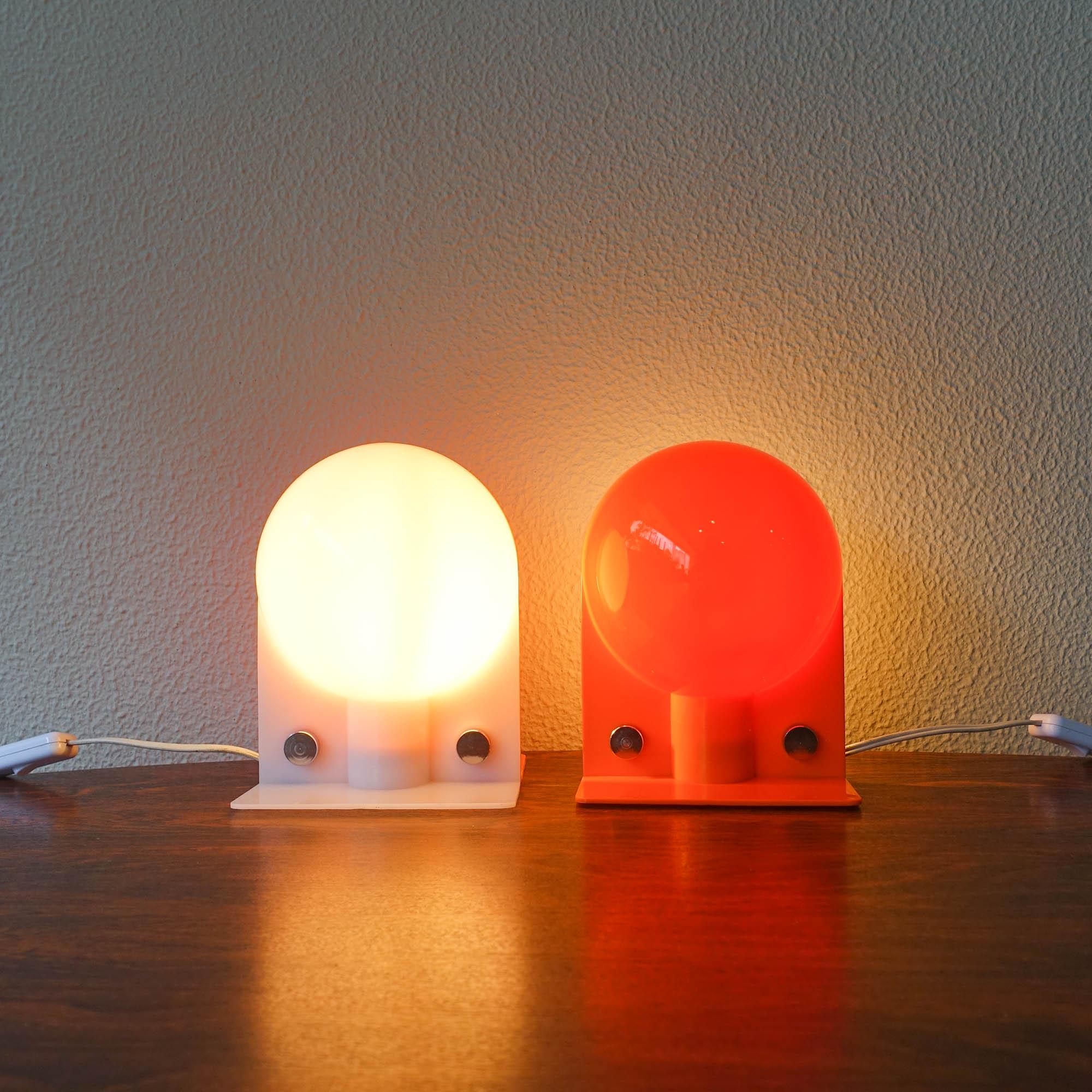 Pair of Sirio Table Lamps by Sergio Brazzoli & Emmano Lampa for Harvey Guzzini 4
