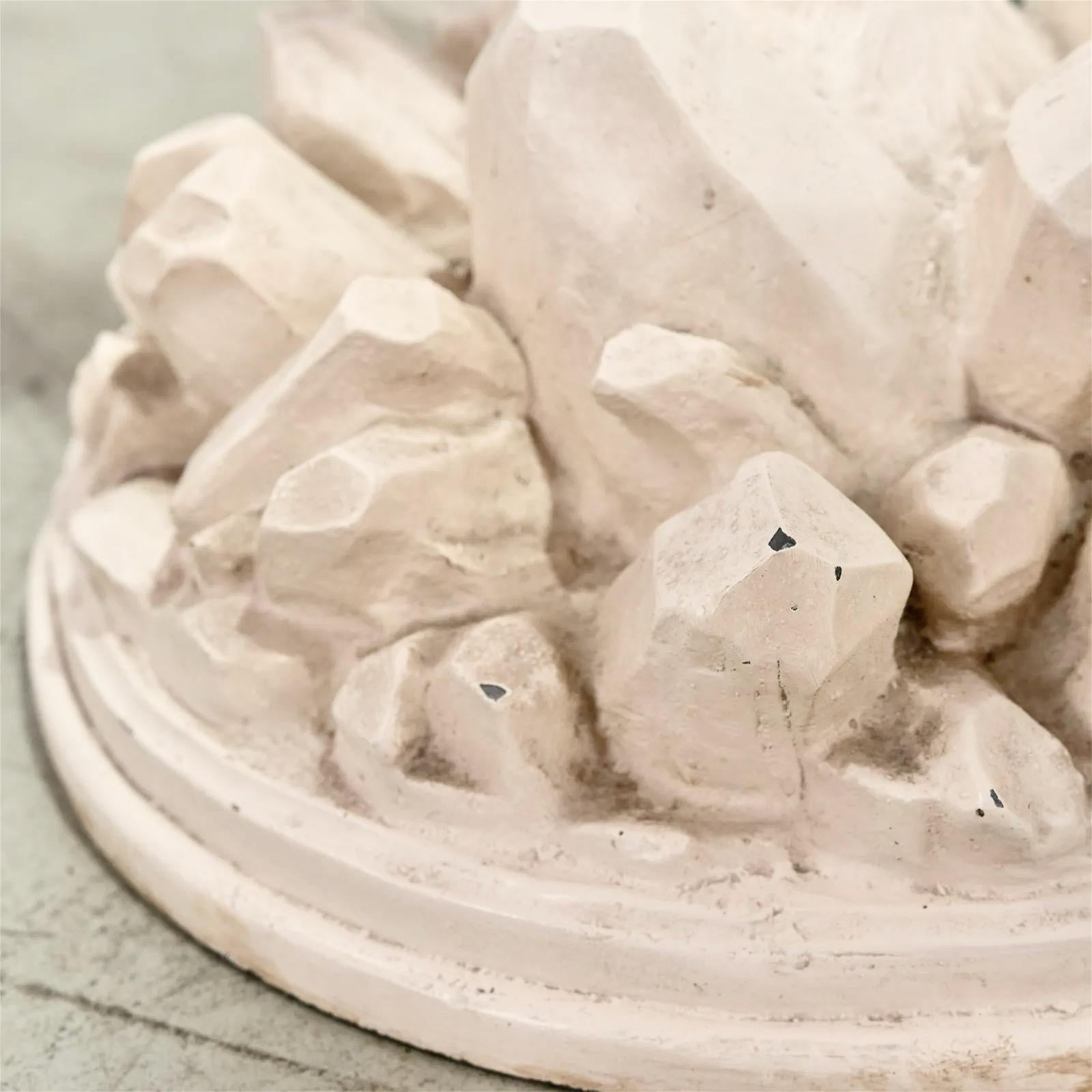 Pair of Sirmos Plaster Palm Torchieres After Serge Roche 1