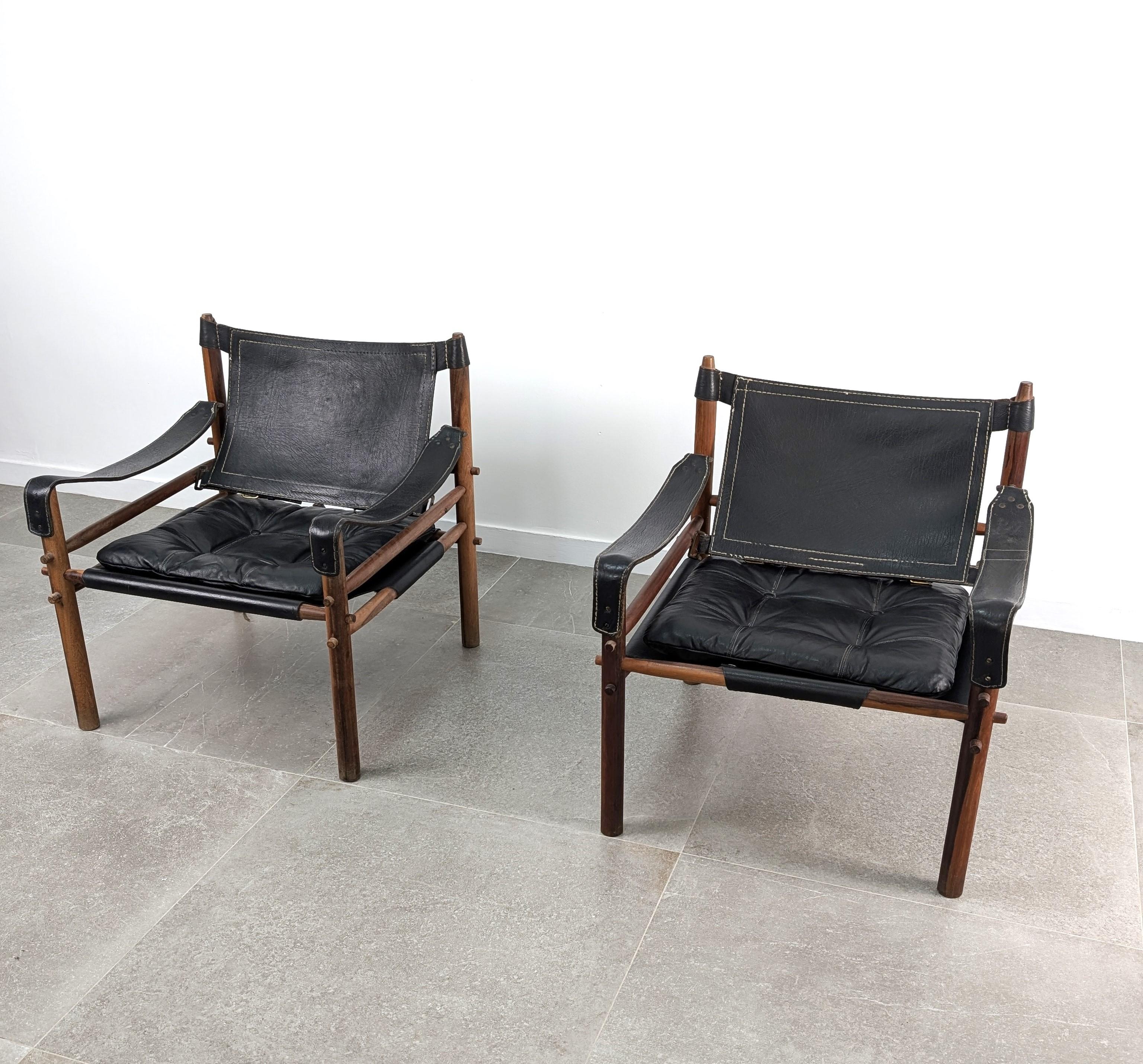 Mid-20th Century Pair of Sirocco Armchairs by Arne Norell for Scanform Colombia 1960s