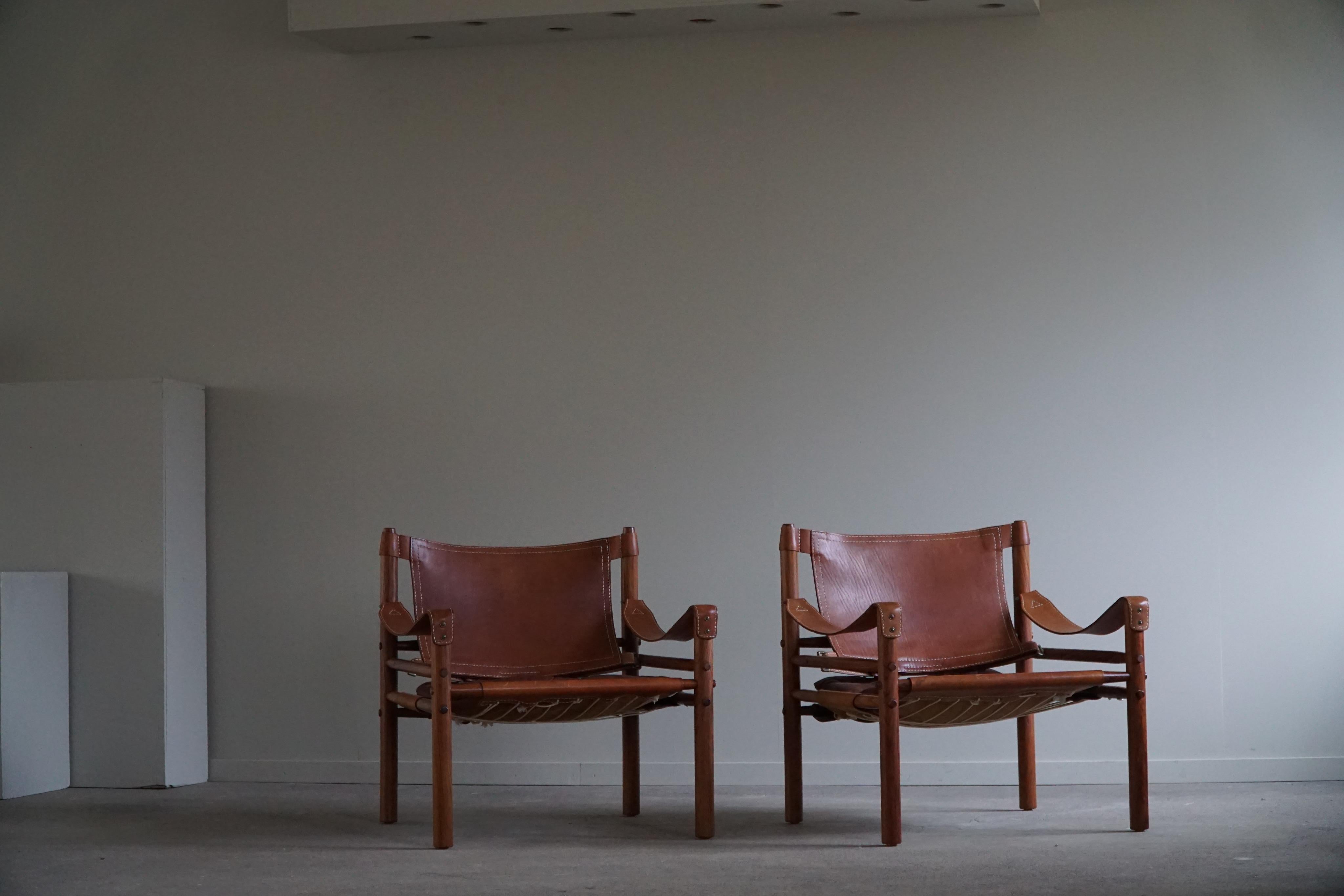 Pair of Sirocco Lounge Chairs in Rosewood, Arne Norell, Ab Aneby, 1960s 6