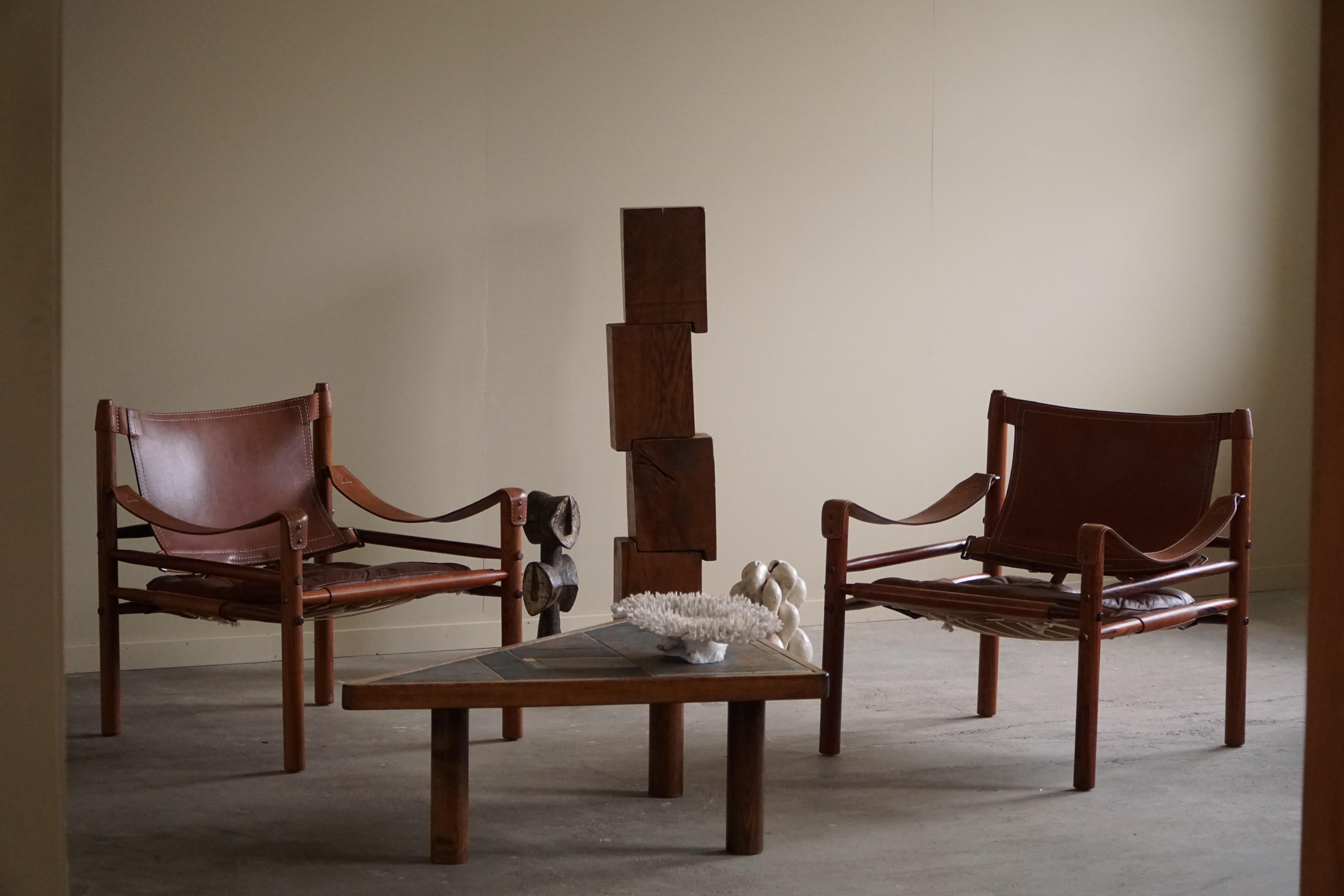 Pair of Sirocco Lounge Chairs in Rosewood, Arne Norell, Ab Aneby, 1960s 11