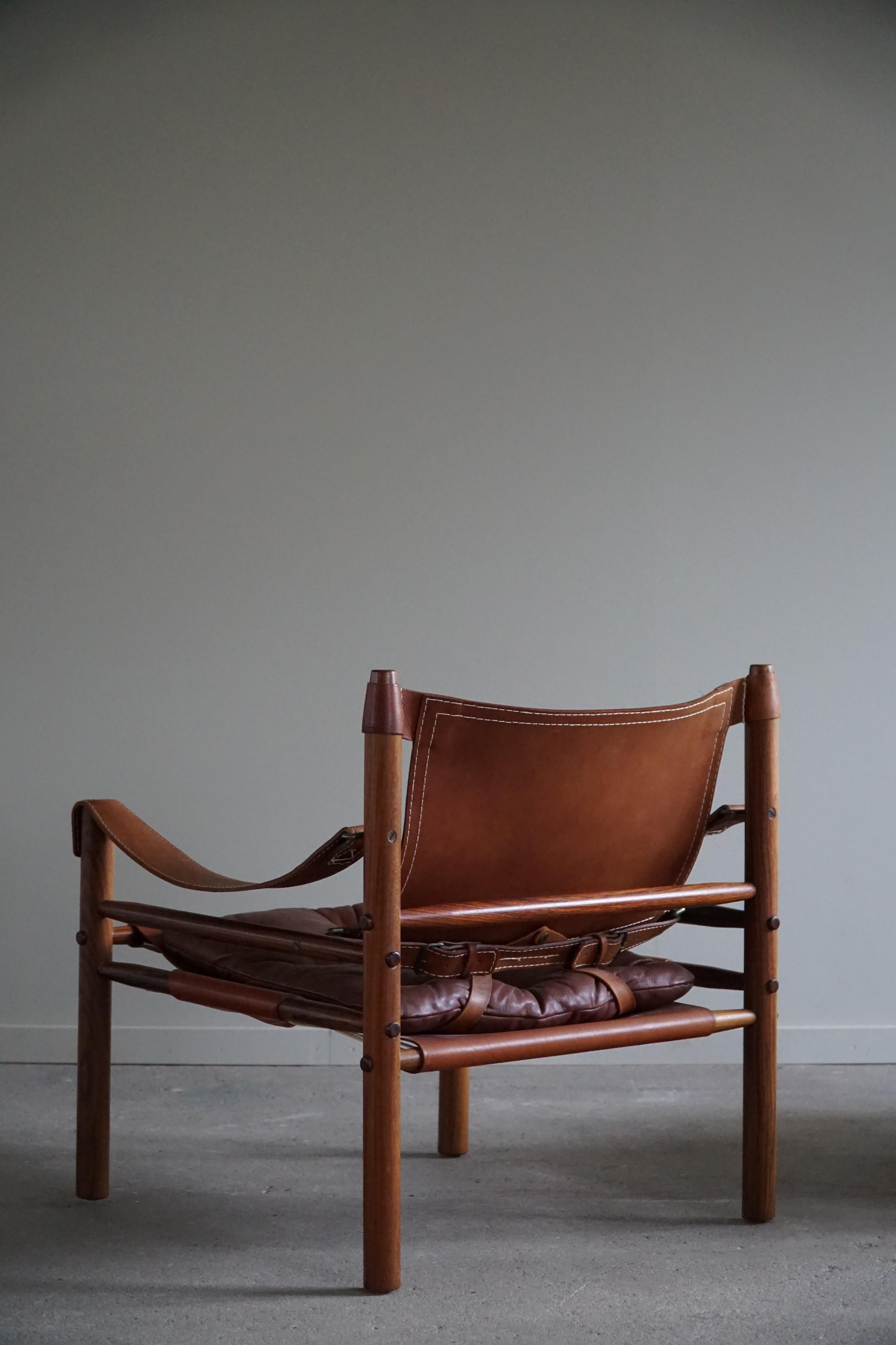 Hand-Crafted Pair of Sirocco Lounge Chairs in Rosewood, Arne Norell, Ab Aneby, 1960s