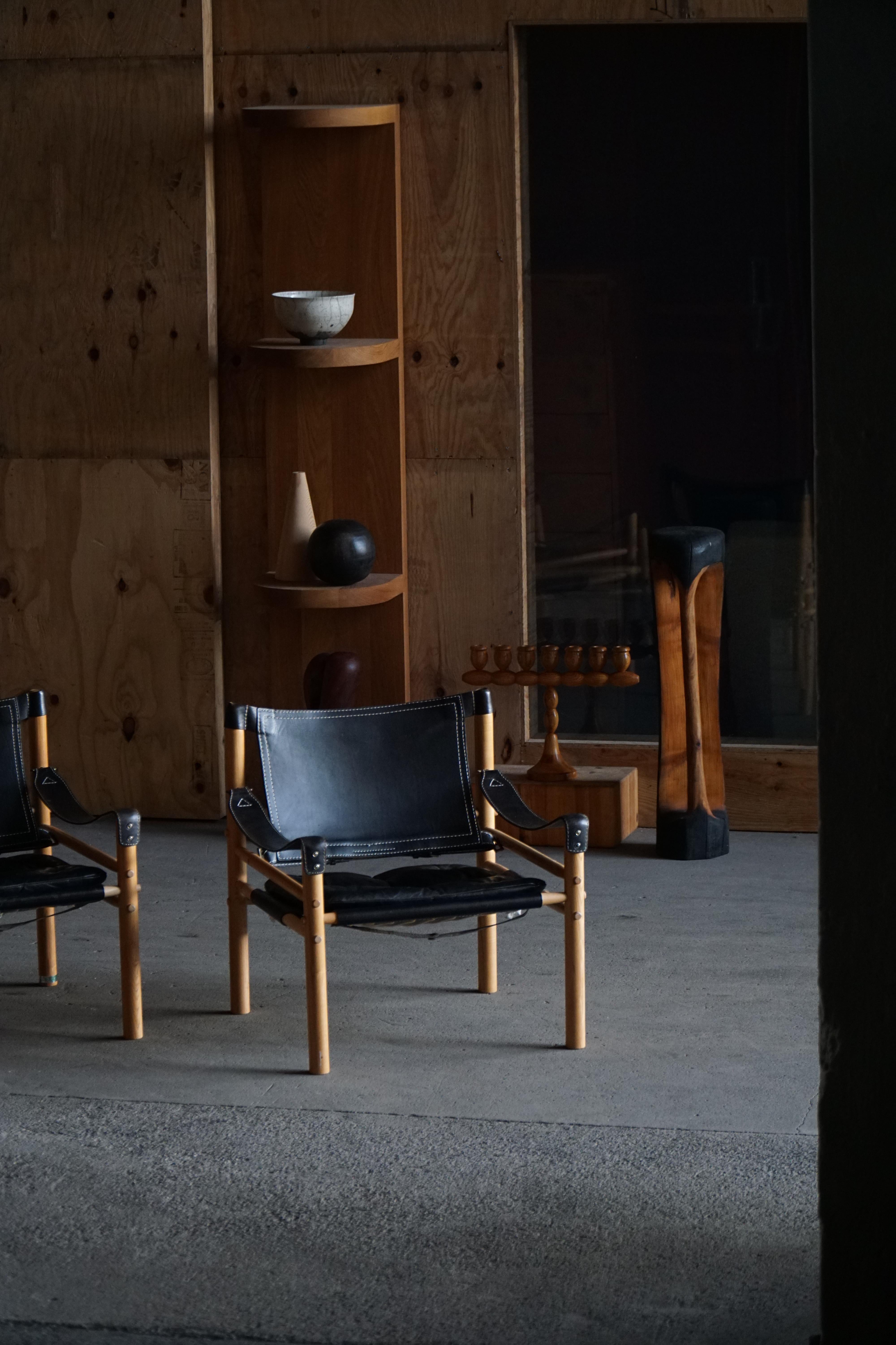 Paire de chaises Sirocco Safari par Arne Norell pour Arne Norell AB, Suède, années 1960 en vente 4