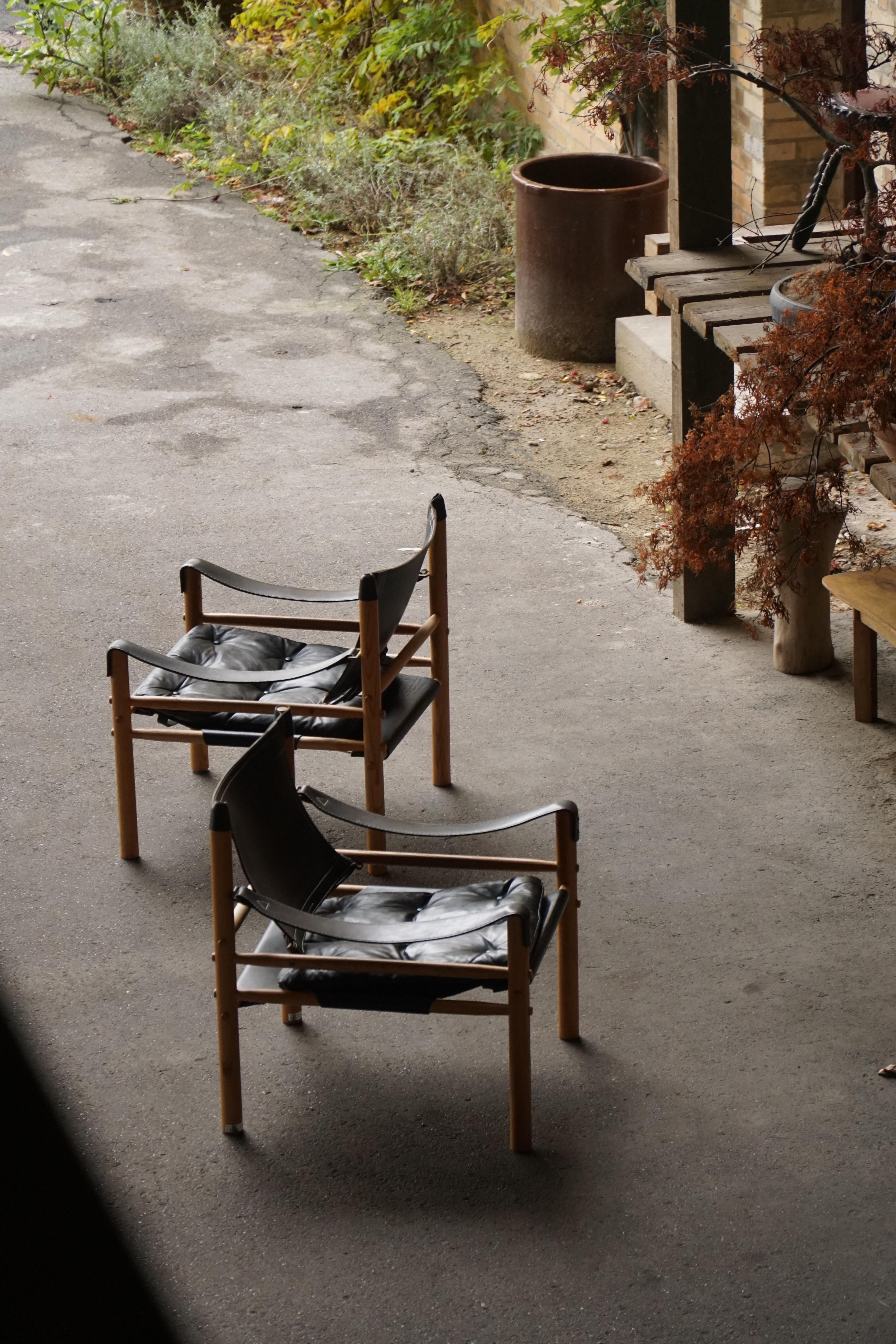 Paire de chaises Sirocco Safari par Arne Norell pour Arne Norell AB, Suède, années 1960 en vente 7