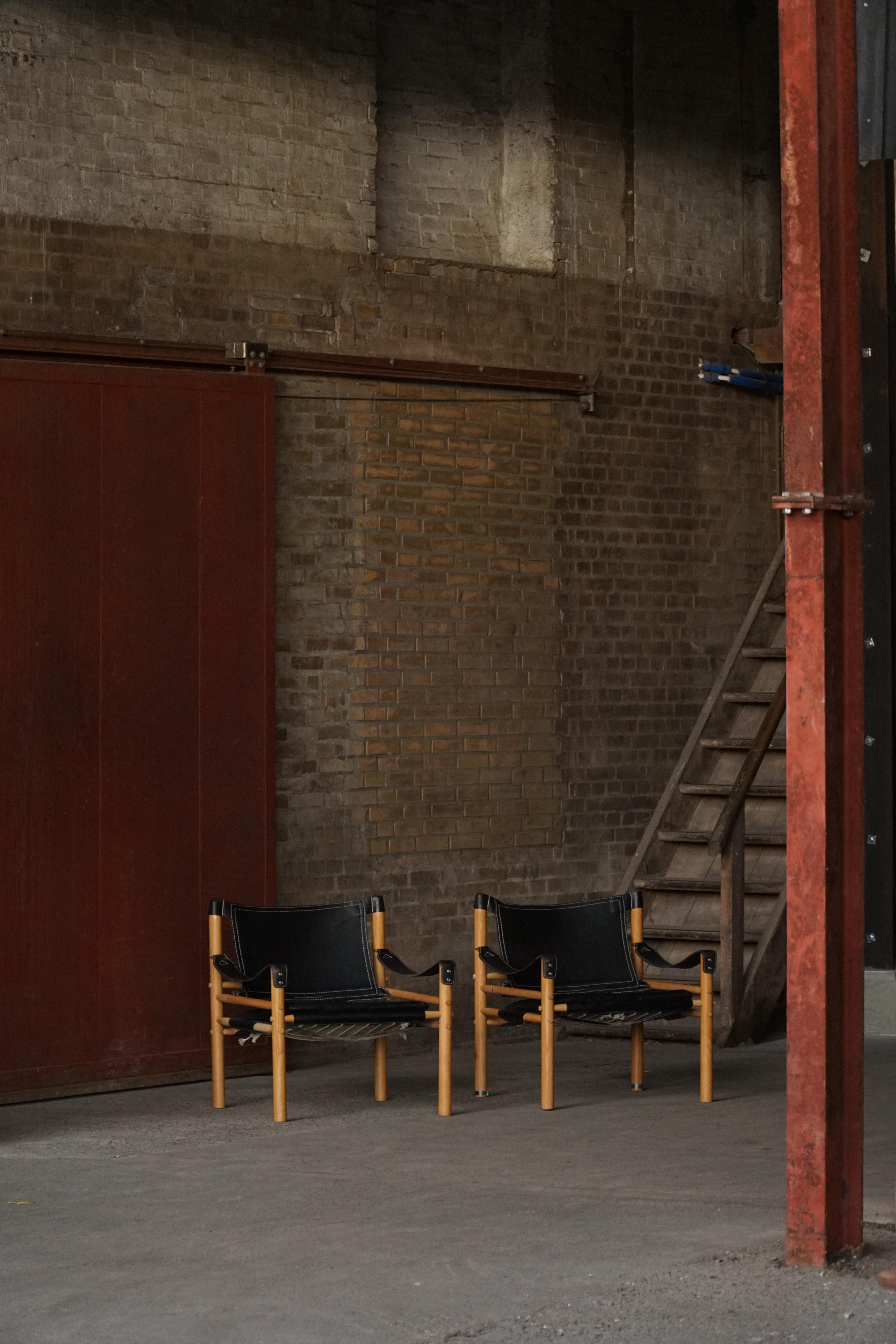 Paire de chaises Sirocco Safari par Arne Norell pour Arne Norell AB, Suède, années 1960 en vente 10