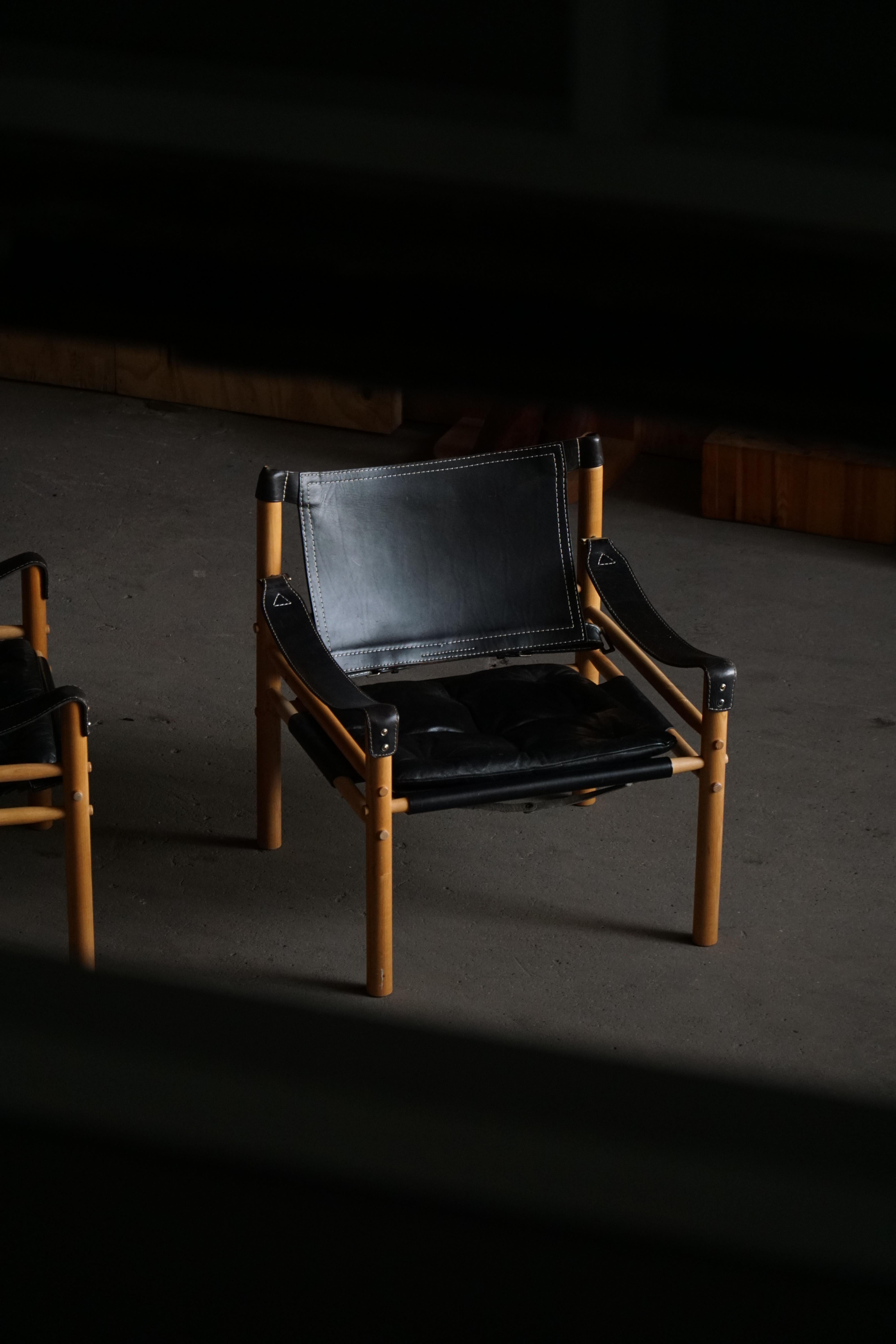 Paire de chaises Sirocco Safari par Arne Norell pour Arne Norell AB, Suède, années 1960 en vente 12