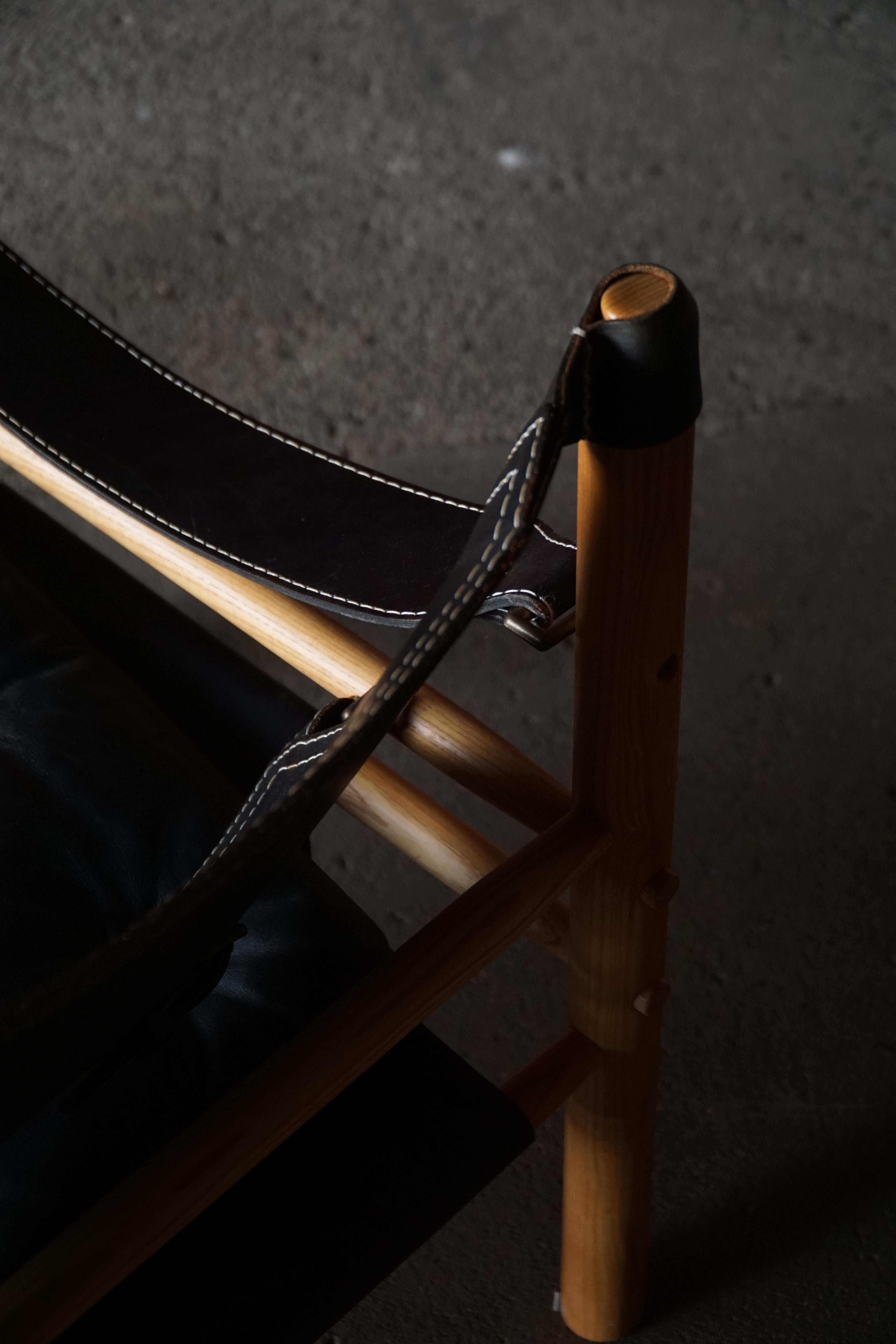 Paire de chaises Sirocco Safari par Arne Norell pour Arne Norell AB, Suède, années 1960 Bon état - En vente à Odense, DK