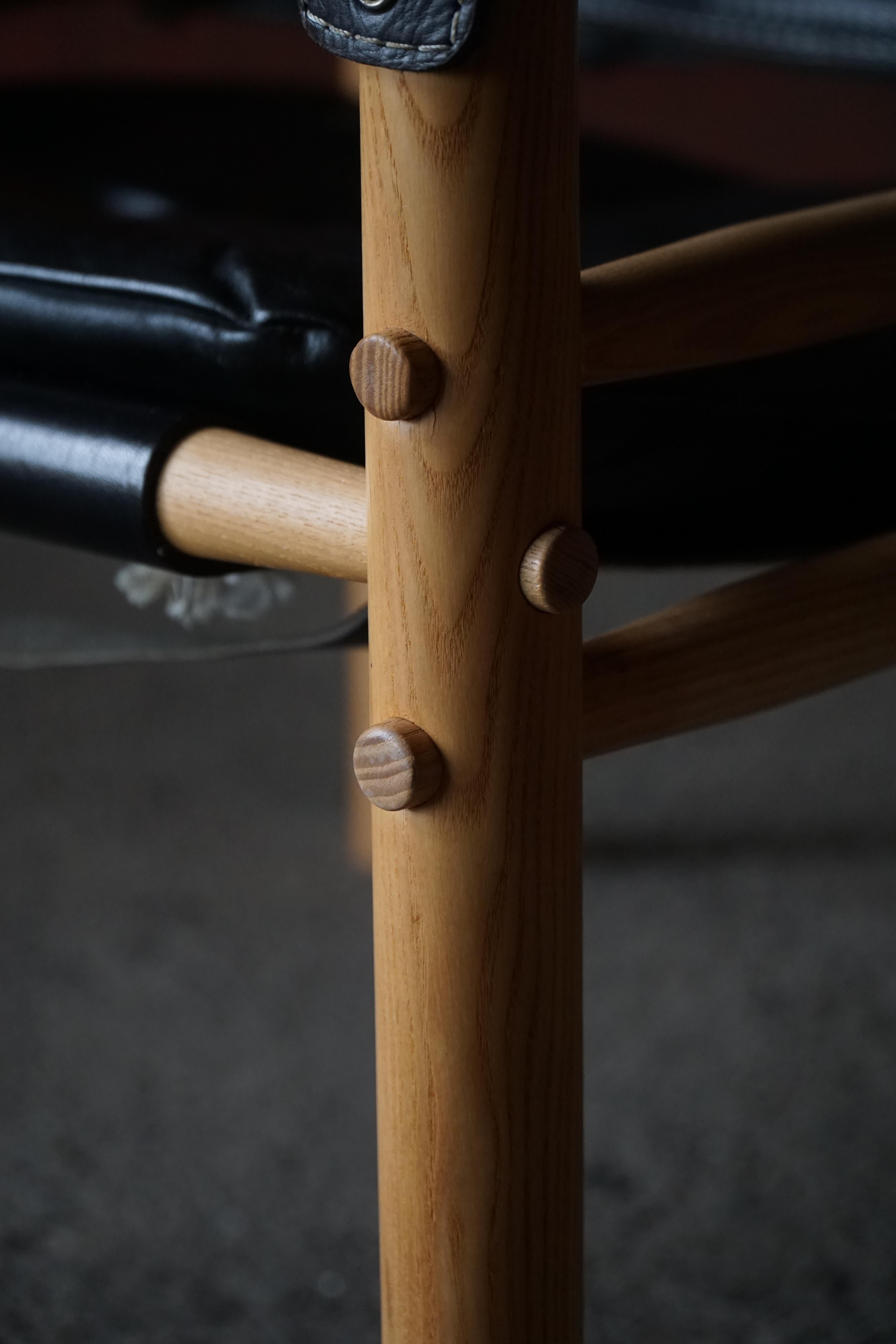 Cuir Paire de chaises Sirocco Safari par Arne Norell pour Arne Norell AB, Suède, années 1960 en vente