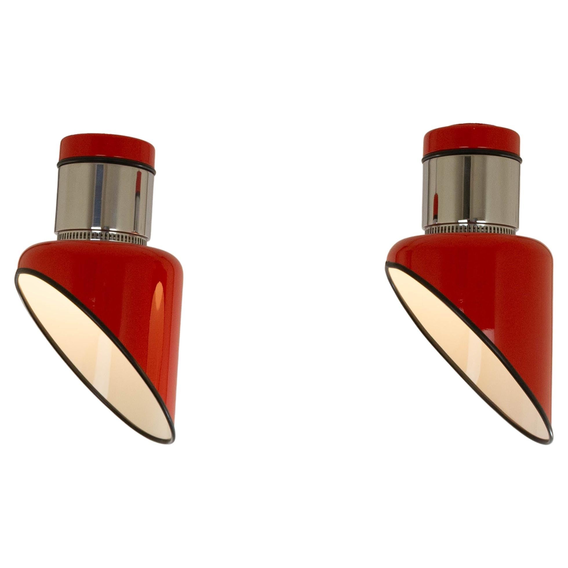 Pair of Sisten Ceiling Lamps by Gianni Celada for Fontana Arte, 1970s For Sale