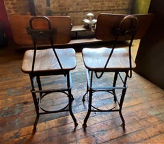 Pair of "Sit-Rite" Stools by Edward L. Koenig & Co.