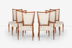 Pair of Six Dining Chairs by J. Stuart Clingman for Widdicomb